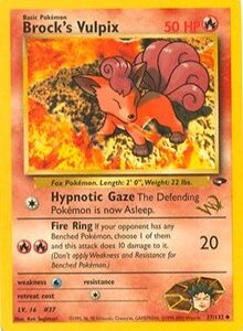Brock's Vulpix [W Stamped] - 037/132 (WOTC PROMO) (Normal)