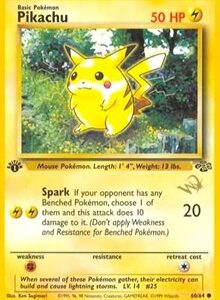 Pikachu [W Stamped] - 60/64 (WOTC PROMO) (Normal)