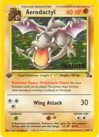 Aerodactyl (Prerelease) - 01/62 (WOTC PROMO) (1st Edition Holofoil)