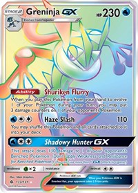 Greninja GX (Secret) - 133/131 (SM - FORBIDDEN LIGHT) (Holofoil)