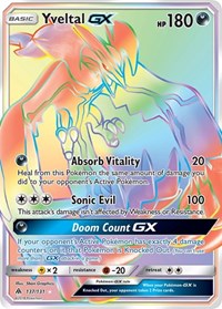 Yveltal GX (Secret) - 137/131 (SM - FORBIDDEN LIGHT) (Holofoil)