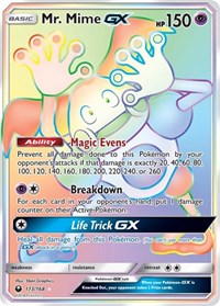 Mr. Mime GX (Secret) - 173/168 (SM - CELESTIAL STORM) (Holofoil)