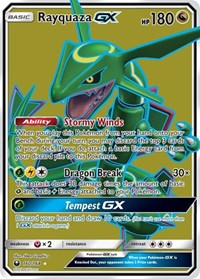Rayquaza GX (Full Art) - 160/168 (SM - CELESTIAL STORM) (Holofoil)