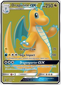 Dragonite GX (Full Art) - 67/70 (DRAGON MAJESTY) (Holofoil)