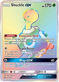 Shuckle GX (Secret) - 215/214 (SM - LOST THUNDER) (Holofoil)