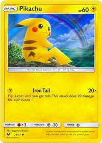 Pikachu - 28/73 (Water Web Holo) - 028/073 (MISCELLANEOUS CARDS & PRODUCTS) (Holofoil)