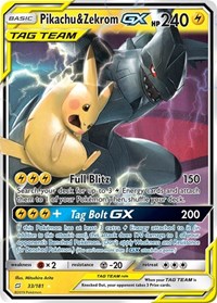Pikachu & Zekrom GX - 33/181 (SM - TEAM UP) (Holofoil)
