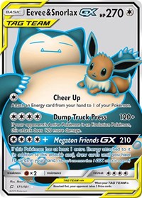 Eevee & Snorlax GX (Full Art) - 171/181 (SM - TEAM UP) (Holofoil) Eevee & Snorlax GX (Full Art) - 171/181 (SM - TEAM UP) (Holofoil)