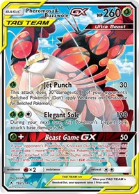 Pheromosa & Buzzwole GX (192) (Alternate Full Art) - 192/214 (SM - UNBROKEN BONDS) (Holofoil)