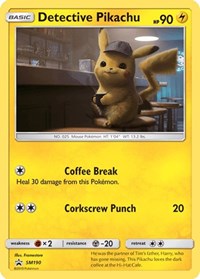 Detective Pikachu - SM190 - SM190 (SM PROMOS) (Holofoil)