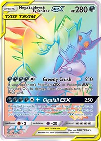 Mega Sableye & Tyranitar GX (Secret) - 245/236 (SM - UNIFIED MINDS) (Holofoil)