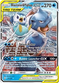 Blastoise & Piplup GX - 38/236 (SM - COSMIC ECLIPSE) (Holofoil)