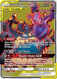 Naganadel & Guzzlord GX (Full Art) - 223/236 (SM - COSMIC ECLIPSE) (Holofoil)