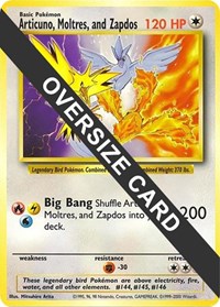Articuno, Moltres, and Zapdos (Warner Bros. Promo) -  (JUMBO CARDS) (Normal)