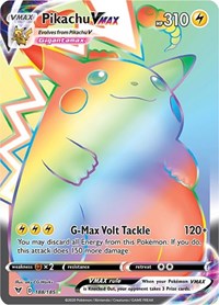 Pikachu VMAX (Secret) - 188/185 (SWSH04) (Holofoil)