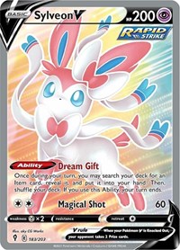 Sylveon V (Full Art) - 183/203 (SWSH07) (Holofoil)