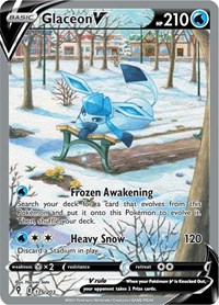 Glaceon V (Alternate Full Art) - 175/203 (SWSH07) (Holofoil)