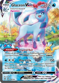 Glaceon VMAX (Alternate Art Secret) - 209/203 (SWSH07) (Holofoil)