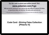 Code Card - Shining Fates Collection [Pikachu V] -  (SHINING FATES) (Normal)