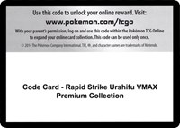 Code Card - Rapid Strike Urshifu VMAX Premium Collection -  (SWSH08) (Normal)