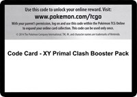 Code Card - Primal Clash Booster Pack -  (XY - PRIMAL CLASH) (Normal)
