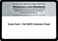 Code Card - Fall 2022 Collector Chest -  (SWSH12) (Normal)