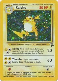 Raichu - 016/130 (BASE SET 2) (Holofoil)