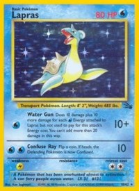 Lapras (10) - 10/62 (FOSSIL) (1st Edition Holofoil)