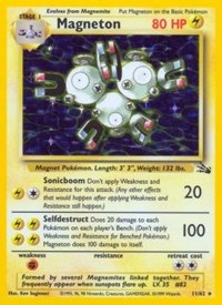 Magneton (11) - 11/62 (FOSSIL) (1st Edition Holofoil)