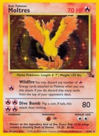 Moltres (12) - 12/62 (FOSSIL) (1st Edition Holofoil)