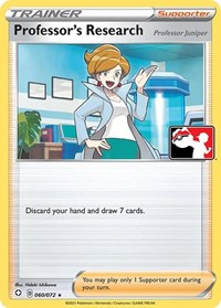 Professor's Research (Professor Juniper) - 060/072 (PRIZE PACK SERIES CARDS) (Holofoil) Professor's Research (Professor Juniper) - 060/072 (PRIZE PACK SERIES CARDS) (Holofoil)