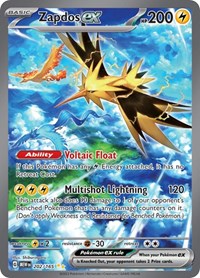 Zapdos ex - 202/165 - 202/165 (MEW) (Holofoil)