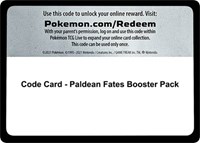 Code Card - Paldean Fates Booster Pack -  (PAF) (Normal)