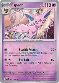 Espeon (Master Ball Pattern) - 033/131 (SV-TWP) (Holofoil)