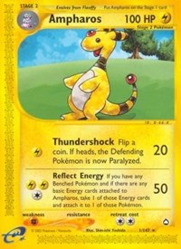 Ampharos - 001/147 (AQUAPOLIS) (Reverse Holofoil)