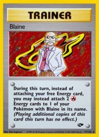 Blaine (17) - 017/132 (GYM CHALLENGE) (1st Edition Holofoil)