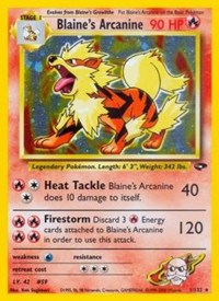 Blaine's Arcanine - 001/132 (GYM CHALLENGE) (1st Edition Holofoil)