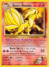 Blaine's Ninetales - 021/132 (GYM CHALLENGE) (1st Edition)