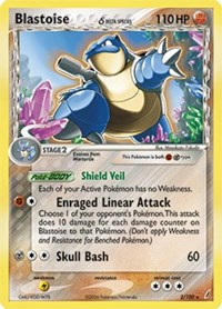 Blastoise (Delta Species) - 2/100 (CRYSTAL GUARDIANS) (Reverse Holofoil)