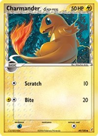 Charmander (Delta Species) - 49/100 (CRYSTAL GUARDIANS) (Reverse Holofoil)