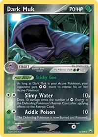 Dark Muk - 16/109 (TEAM ROCKET RETURNS) (Normal) Dark Muk - 16/109 (TEAM ROCKET RETURNS) (Reverse Holofoil)