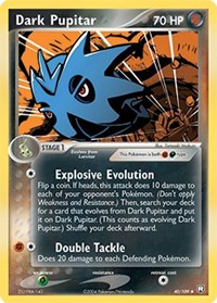Dark Pupitar - 040/109 - 40/109 (TEAM ROCKET RETURNS) (Reverse Holofoil)