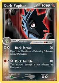 Dark Pupitar - 041/109 - 41/109 (TEAM ROCKET RETURNS) (Reverse Holofoil)