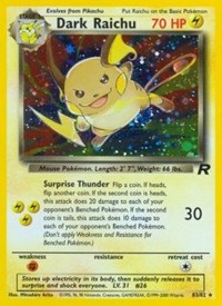 Dark Raichu - 83/82 (TEAM ROCKET) (1st Edition Holofoil) Dark Raichu - 83/82 (TEAM ROCKET) (1st Edition Holofoil)