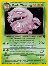 Dark Weezing (14) - 14/82 (TEAM ROCKET) (1st Edition Holofoil)