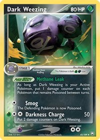 Dark Weezing - 42/109 (TEAM ROCKET RETURNS) (Reverse Holofoil)