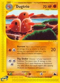 Dugtrio - 052/144 (SKYRIDGE) (Reverse Holofoil)
