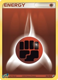 Fighting Energy - 105/109 (RUBY AND SAPPHIRE) (Normal) Fighting Energy - 105/109 (RUBY AND SAPPHIRE) (Reverse Holofoil)