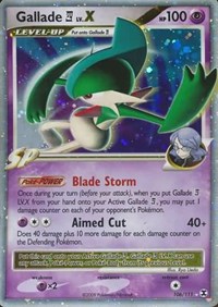Gallade E4 Lv.X - 106/111 (RISING RIVALS) (Holofoil)