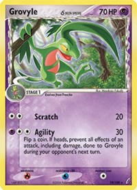 Grovyle (Delta Species) - 19/100 (CRYSTAL GUARDIANS) (Reverse Holofoil)